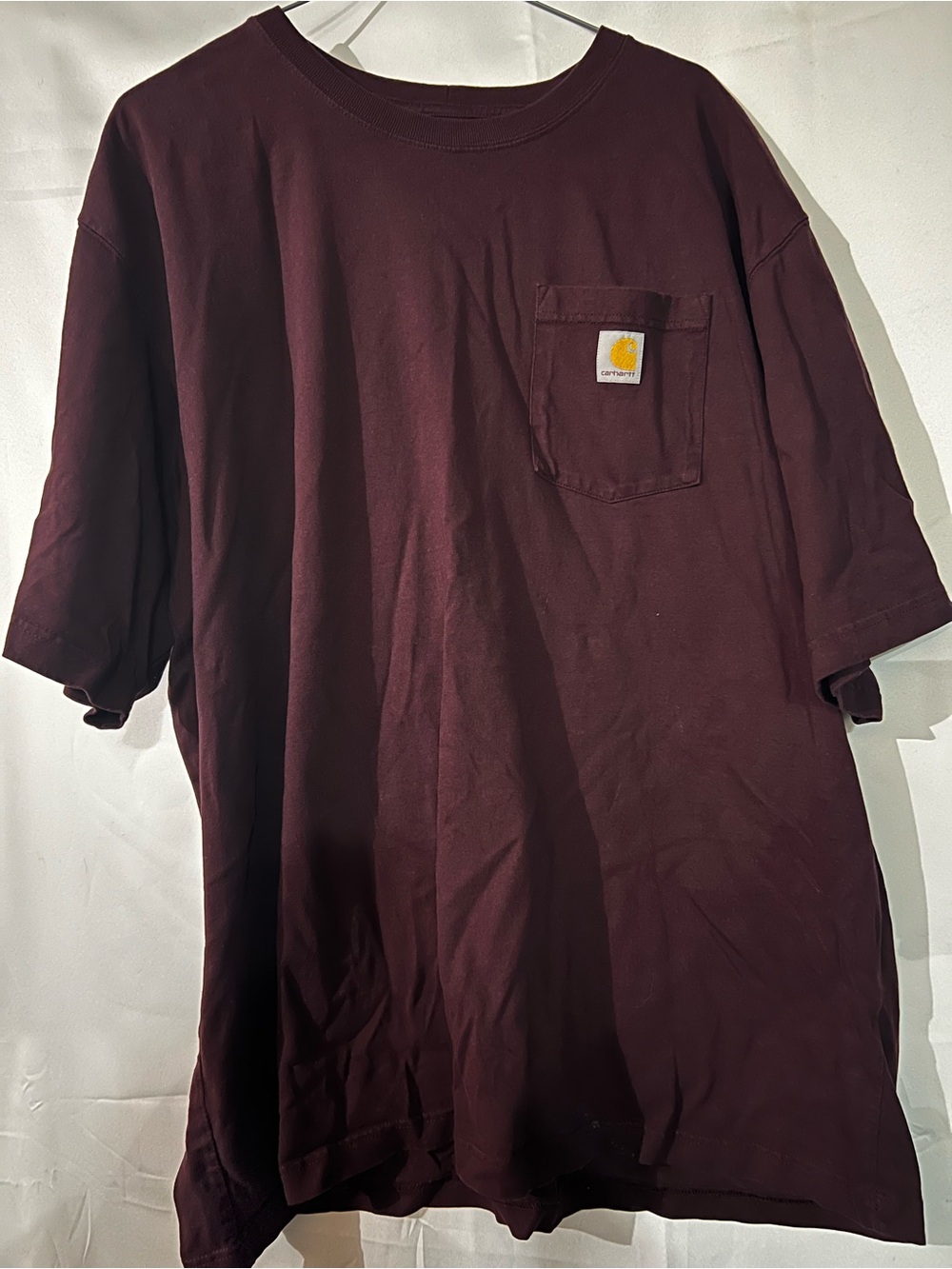 Carhartt Short-Sleeve Pocket Tee - Deep Maroon